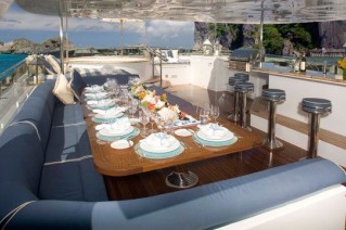Yacht LADY JOY -  Sun Deck Dining